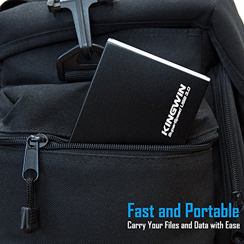 image for Kingwin SSD Hard Drive Enclosure USB 3.0 to SATA 2.5 Inch Solid State 