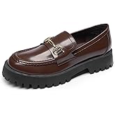DREAM PAIRS Loafers for Women Platform Chunky Penny Loafer Slip On Casual Dressy Business Shoes with Arch Support