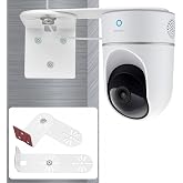2Pack Corner Wall Mount for Eufy Indoor E220/E30/C210/C220 Camera | No Drill Adhesive Bracket, Maximum Swivel Adjustment of 300 Degrees, Reduces Blind Spots and Get The Best View