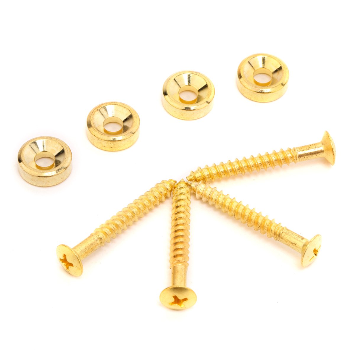 Musiclily Electric Guitar Bass Neck Joint Bushings & Bolts,Gold (4 Pieces) โ image 1