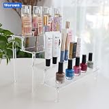 Worown 4-Tier Acrylic Riser Shelf Clear Display Stand 12in x 3.15in x 4mm view 6