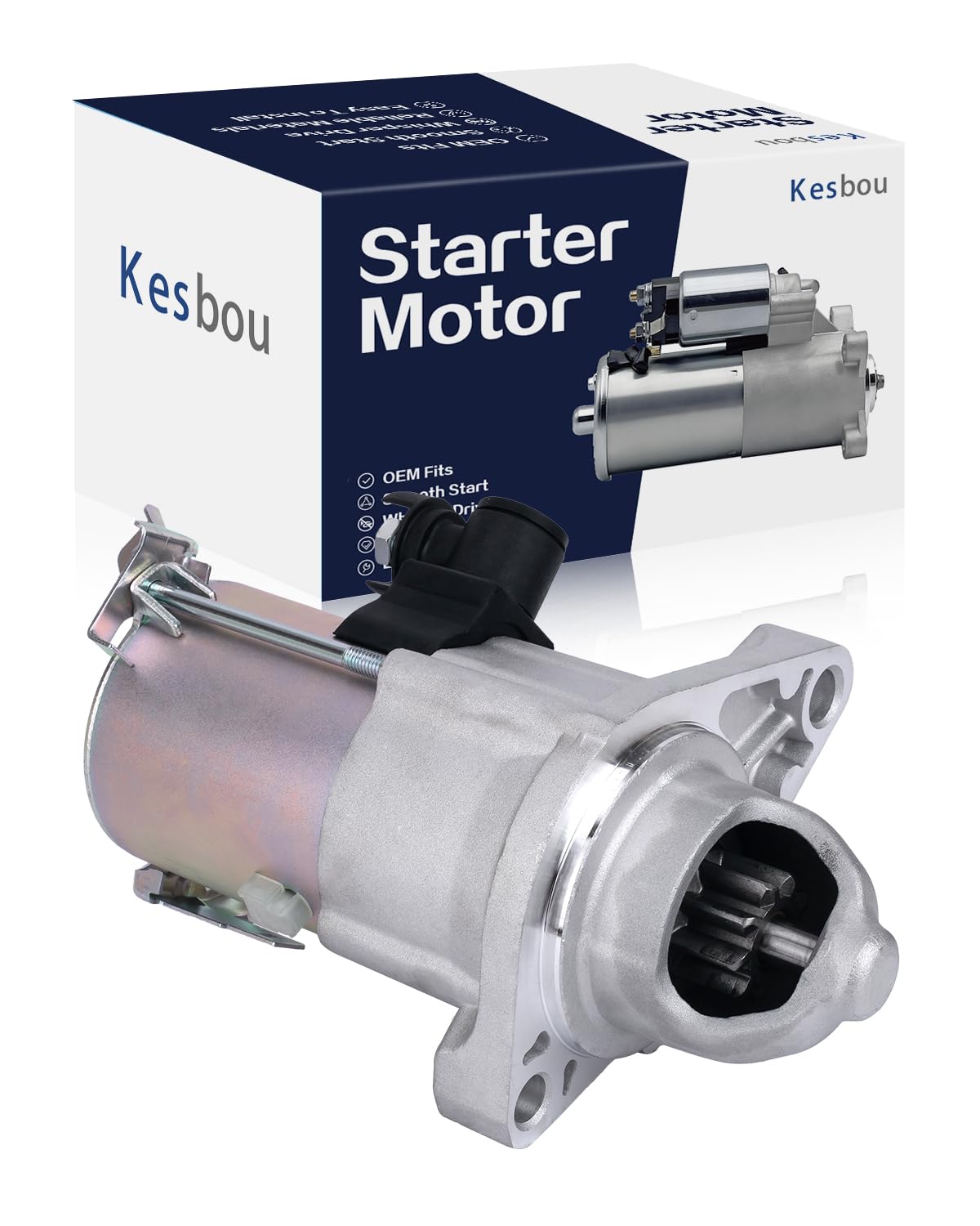 Photo 1 of Kesbou Starter Motor Compatible with Honda Civic 1.8L 2012 2013 2014 2015, HR-V 1.8L 2016 2017 2018 2019 2020 2021 2022, Acura ILX 2.0L 2013 2014 2015, L4 Engine.
