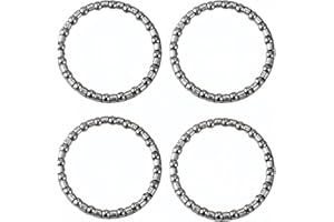 Bicycle Headset Bearings 4 PCS 5/32 Inch x 20 Balls Stainless Steel Headset Bearings Caged for Mountain MTB Bikes Bearing Rep