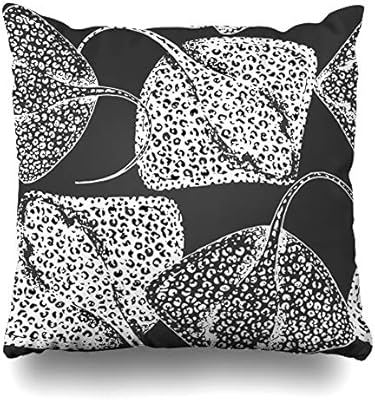 Amazon Com Alliucoo Throw Pillow Covers Aquatic Marine Stingray