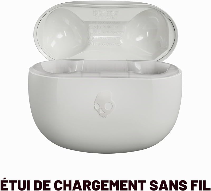 Rail ANC Écouteurs Intra-Auriculaires à Suppression de Bruit sans Fil, Autonomie 27 h, Microphone, Compatibles iPhone + Android et Appareils Bluetooth - Bone