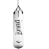 Everlast Elite Punching Bag | Durable Boxing MMA, Adults | Muay Thai | Hanging Heavy, Home Gym Training, Dual Strap System