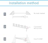 Youyijia Shower Curtain Pole 2 Pack Telescopic 103-190cm No Drill view 8