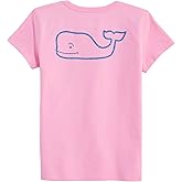 Vineyard Vines Girls Girls' Glitter Whale Short-Sleeve Pocket Tee