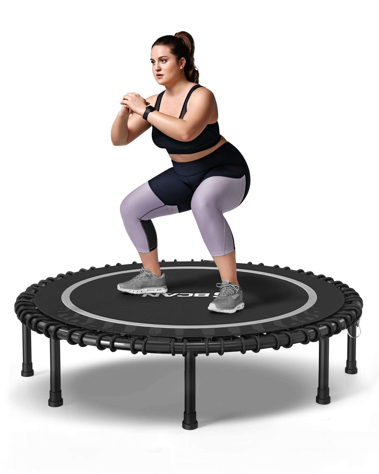 BCAN 48" Adult Fitness Trampoline with Durable