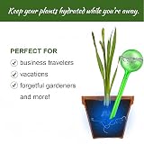 Himtop 6Pcs Plant Self Watering Bulbs 1.96 inch S PVC Drip Irrigation Green view 6