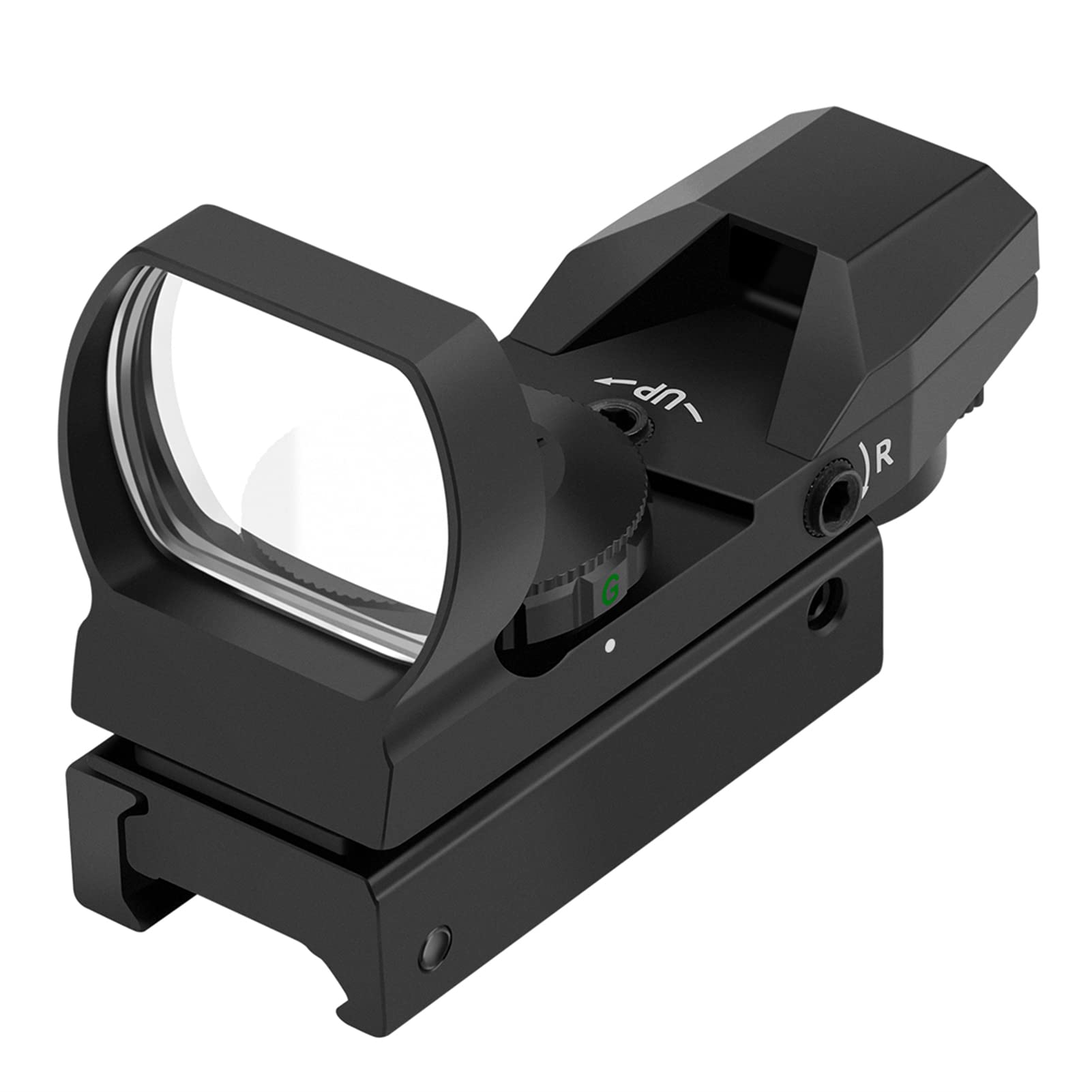 Feyachi RS-29 Reflex Sight, Red & Green 4 Reticles Red Dot Sight with 20mm Picatinny Rail, 1x22x33mm