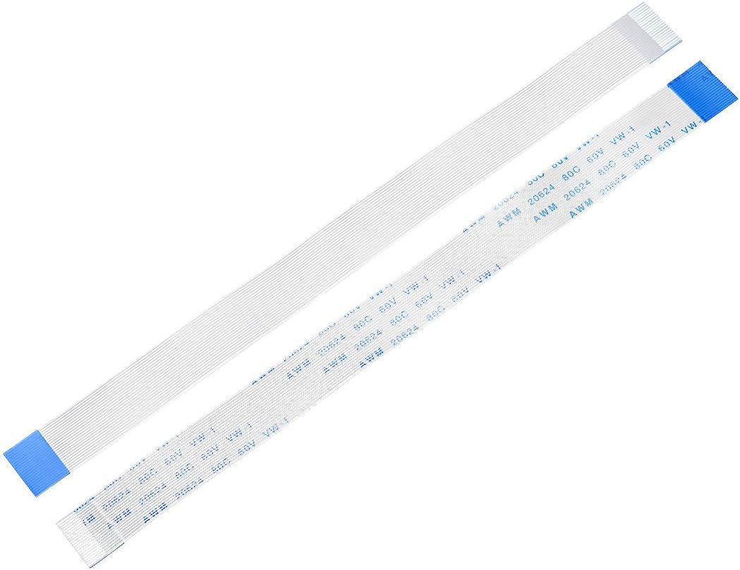 sourcing map Flexible Flat Cable, 22 Pins 0.5mm Pitch 150mm FPC FFC Flexible Ribbon Cable for LCD TV DVD Player Laptop 5Pcs (B Type)