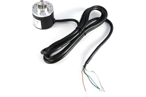 THINCOL Sattie 600P / R 5V-24V Rotary Encoder, 6mm Shaft, AB 2-Phase, Incremental Encoder for Speed, Angle & Acceleration Measurement