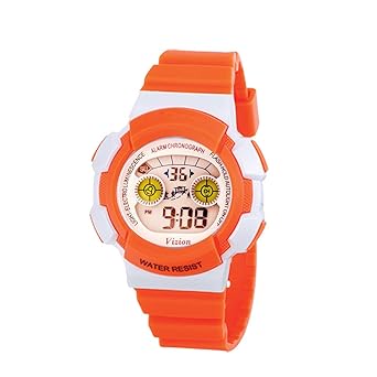 Vizion Digital LCD Multicolor Dial Watch for Kids-VZN-B0458-6