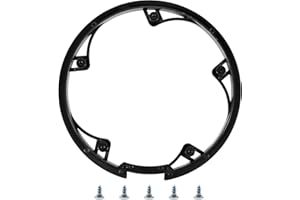 KingBra Bike Chain Guard Protector, 48 Teeth 10cm 5 Holes Plastic Bicycle Sprocket Protective Cover, Black Bike Chainwheel Pr