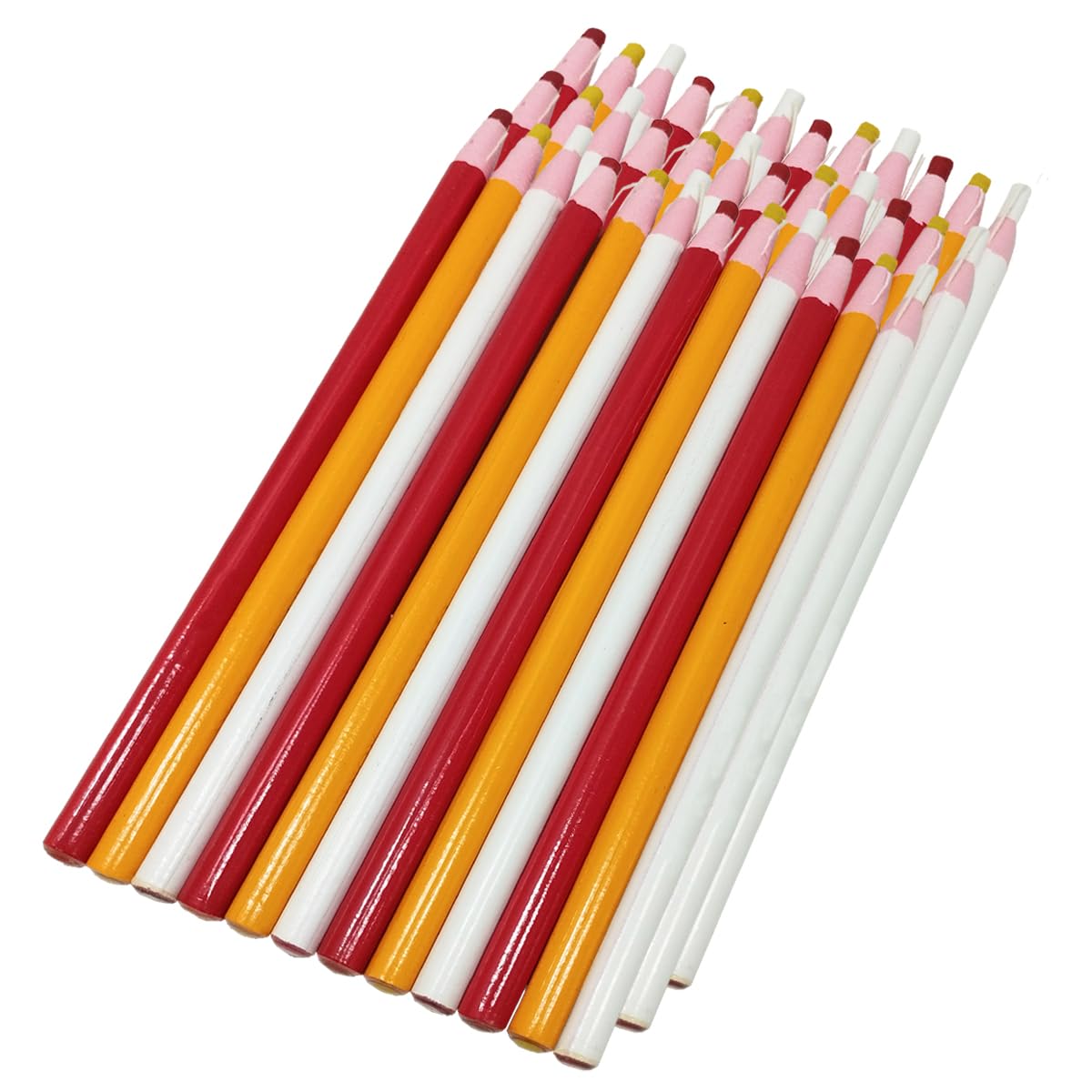 36 Tailor's Chalk, Water Soluble Pencil, Dressmaking, Essential Tool for Dressmaking, Professional Quality, Creative Projects Textiles, (Multi-Colour 3, 36 Pieces)