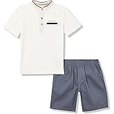 Calvin Klein boys 2pc Short Set