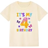 Birthday Shirt Girl 4th 5th 6th 7th 8th 9th Birthday Girl Shirt-Classic Crewneck Cotton Tees