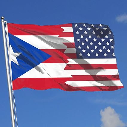 Amazon Com Jqdapaflag Puerto Rico Usa Flag Breeze Flag 3 X 5 100
