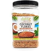 Toasted Sweet Coconut Flakes 1.5 lb | Sweetened Toasted Coconut for Baking &amp; Desserts | Baking, Toppings &amp; Snacks | Packed in the USA | Dasher's Spice &amp; Beans