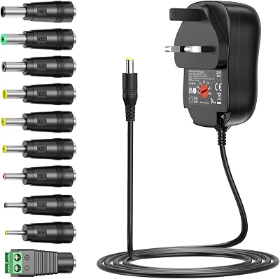 Zolt 34W Universal Power Adapter 3V 4.5V 5V 6V 7.5V 9V 12V USB 5V 2A