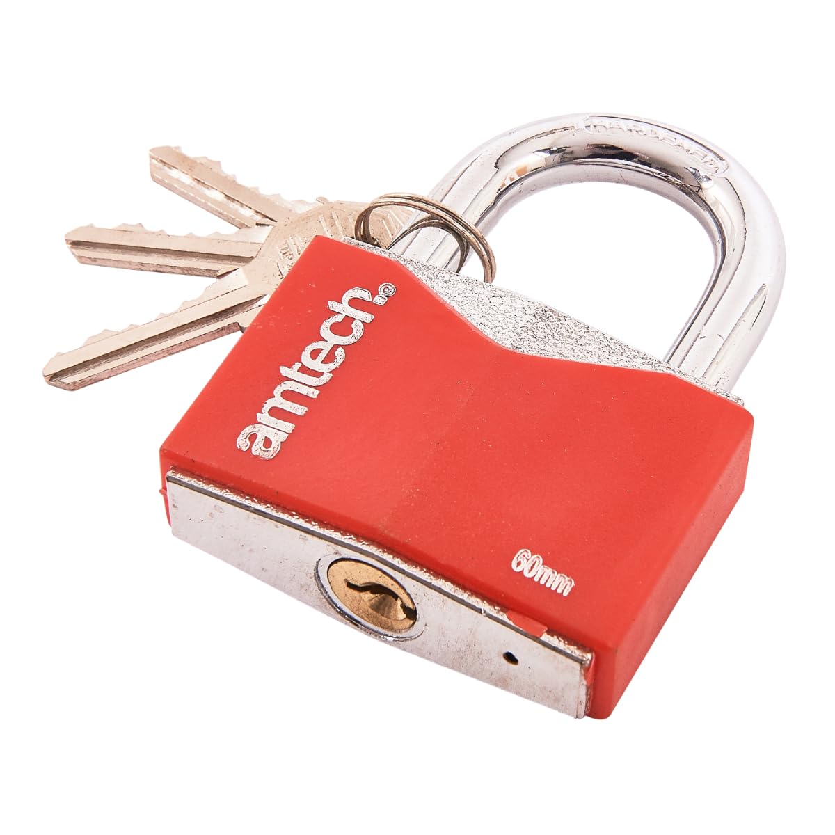 Amtech T0706 60mm Rhombic Chrome Plated Iron Padlock