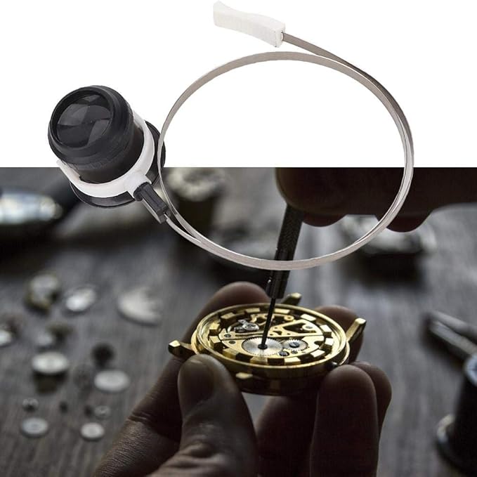 Rosvola Watchmaker Eye Loupe, Watch Repair Tool 10X Home