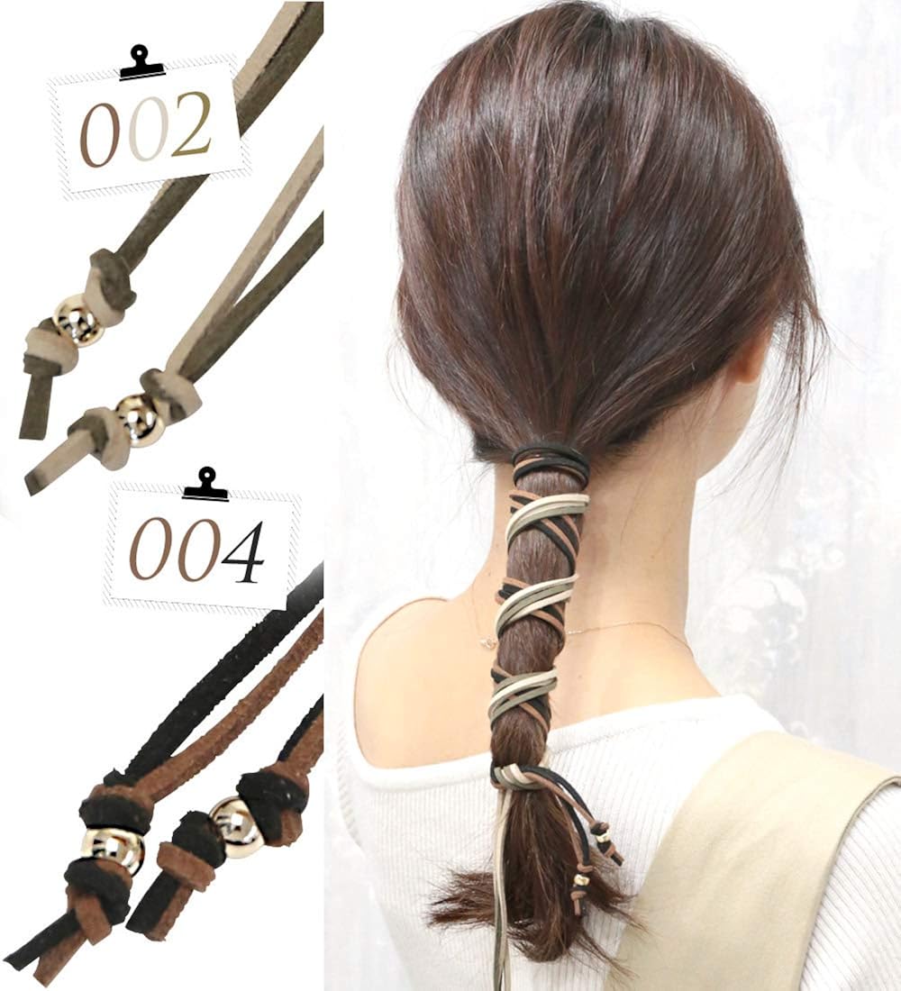 Amazon Co Jp ヘアカフス 紐 リボン ロープ 編み ロング ヘアアクセサリー 専門店 リトルムーン 001 ビューティー