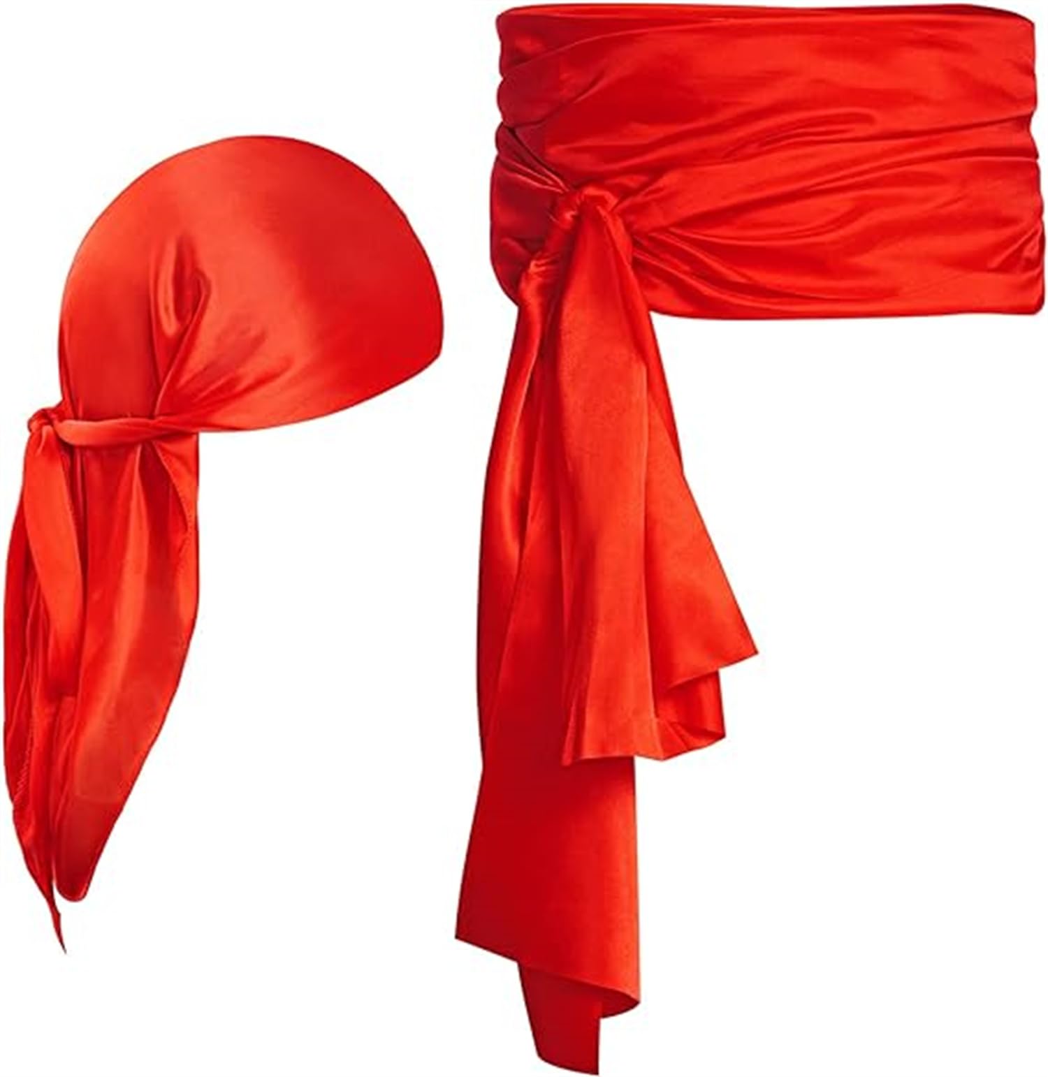 jerbro Medieval Pirate Sash and Pirate Belt for Halloween Renaissance Captain Pirate Costume Carnival Cosplay Fancy Dress (Red)