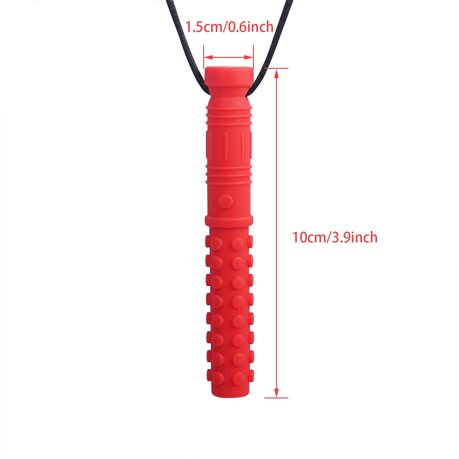 Seeway Mace Chew Necklace for Sensory Kids, Silicone Autism Chew Toys, Oral Motor Chewy Necklace Sensory for Chewing, ADHD, Biting or Special Needs (6 Pack)