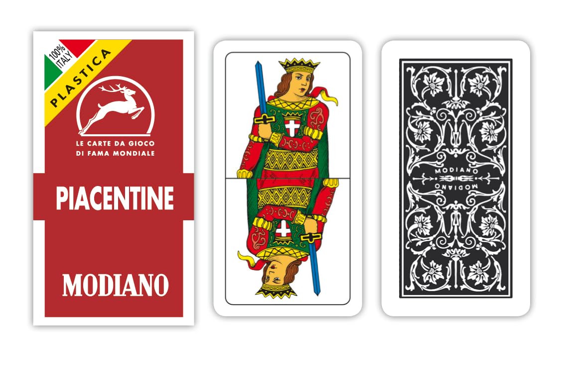 Modiano Regional Piacentine 81/10 – 100% Plastic Playing Cards
