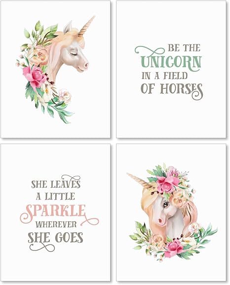 unicorn nursery wall art