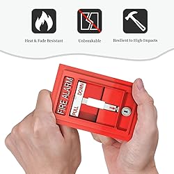 Fire Alarm 1 Gang Light Switch Plate Cover Single