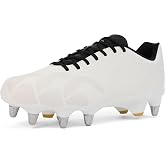 Canterbury Adults Unisex Stamped Ground Break Team Soft Ground Rugby Boots White