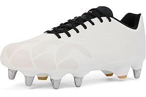 Canterbury Adults Unisex Stamped Ground Break Team Soft Ground Rugby Boots White