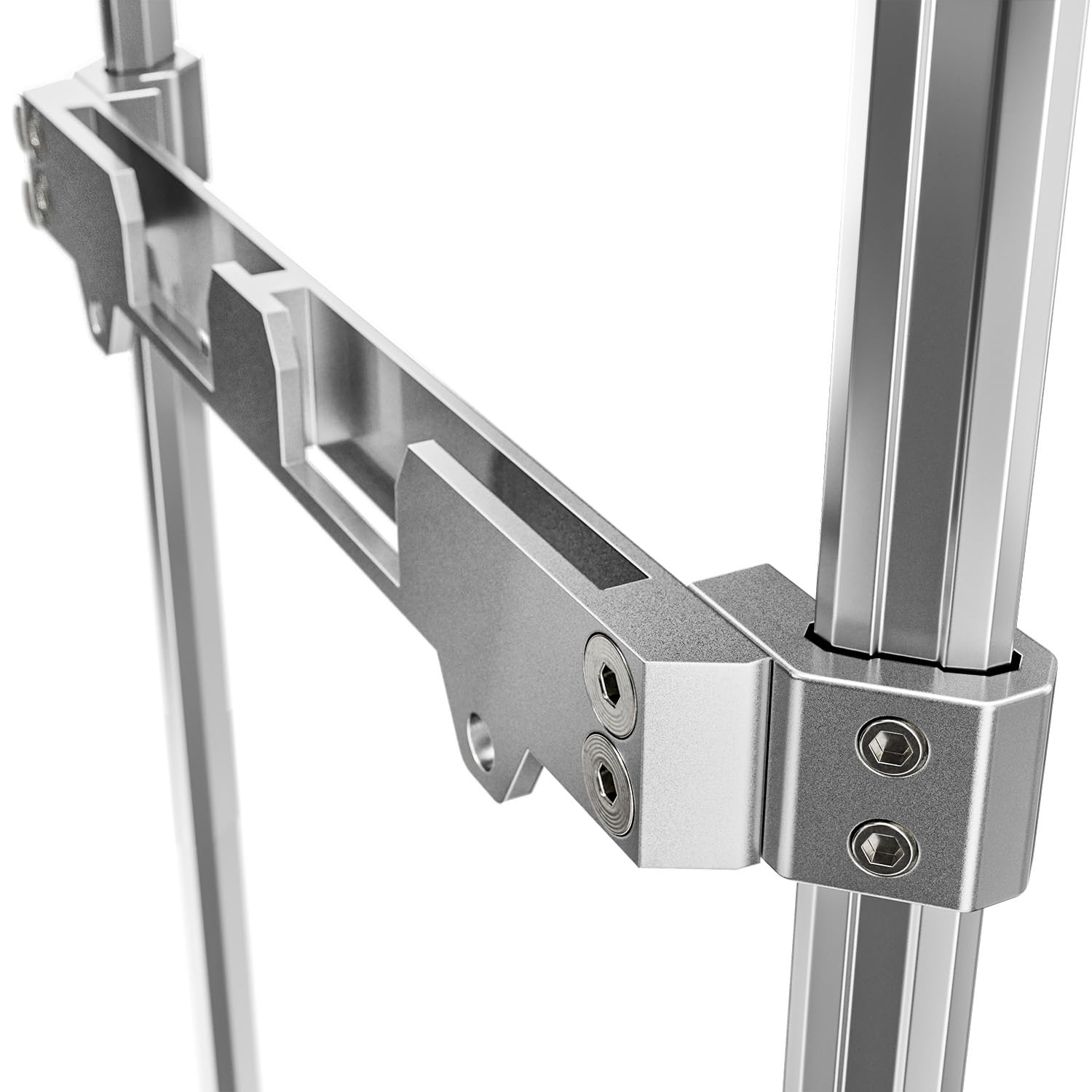 Alpha Engineered Tool Rail Mount Compatible with MilwaukeePackout - Side Mount for MilwaukeePackout Rail System - Silver