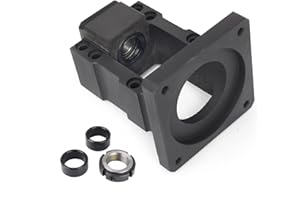 CNCTOPBAOS Nema34 Stepper Motor Steel Mounting Bracket,Integrated Motor with BK15 End Supports Bearing Mount Fixed Seat for 86mm Stepper Nema 34 and 20mm CNC Ballscrew SFU2005,SFU2010,SFU2020,SFU2040