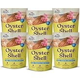 Manna Pro Crushed Oyster Shell Calcium Supplement, 6 Pack, 5 lb Bags | High-Calcium Oyster Shell Supplement, Supports Strong Eggshells &amp; Healthy Egg Production, Six 5 lb Bags