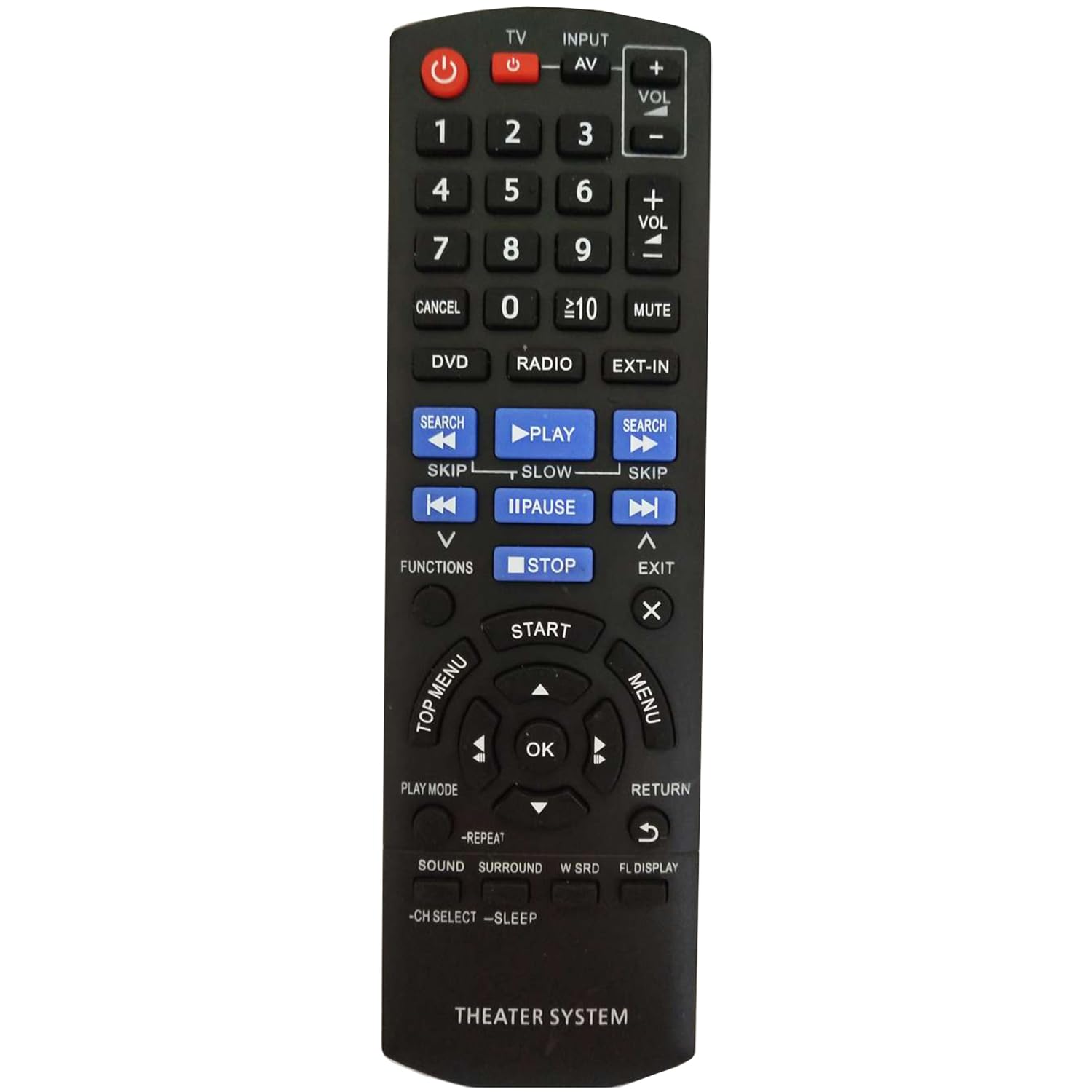 AULCMEET Replacement Remote Control N2QAYB000626 Sub N2QAYB000627 Fit for Panasonic DVD Home Theater Sound System SC-XH50 SA-XH50 SB-HF70 SB-HC70 SB-HS70 SB-HW22