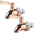 Rose Gold Stainless Steel Replacement Spigot Beverage Dispenser Tap Spigot Durable Food Grade Faucet 2 Pack