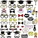 SHAN RUI 51pcs Graduation Photo Props Glitter Graduation Photo Booth Props with 1 Picture Frame, 2018 Graduation Party Decoration