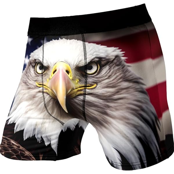 Funny Rabbit Print Men's Boxer Briefs - Lightweight Polyester Sports Underwear (Size L)