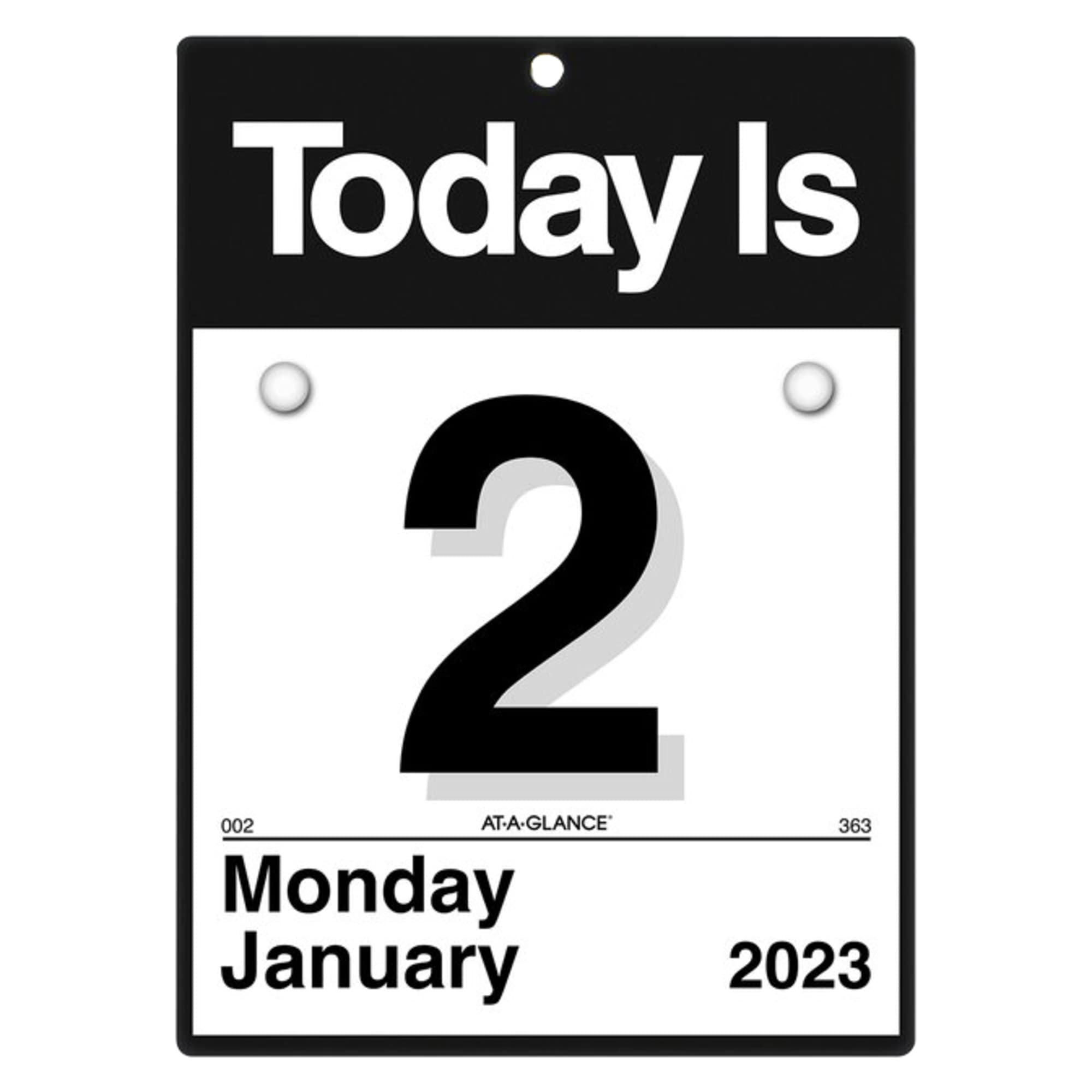 AT-A-GLANCE 2023 Daily Wall Calendar Refill, "Today Is", 6" x 6", Small (K150)