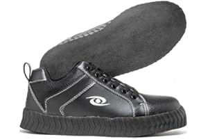 ACACIA Stick Curling Shoes, Mens Size Non-Slip Grip, Waterproof Upper, Black