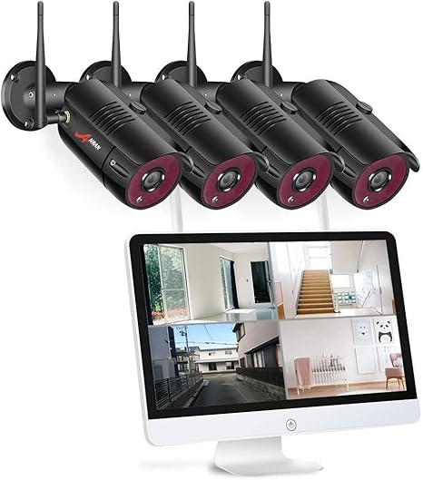 Amazon Co Jp 8台まで増設可能 15インチモニター Anranワイヤレス 防犯カメラ 屋外 モニター付け Wifi 監視カメラ 1536p 4台 8chワイヤレス ネットワークカメラ 屋外 屋内 Wifi 300万画素 防犯カメラ Ip66 防水防塵 夜間 赤外線 家庭用1tb Hdd付き 長時間録画 遠隔
