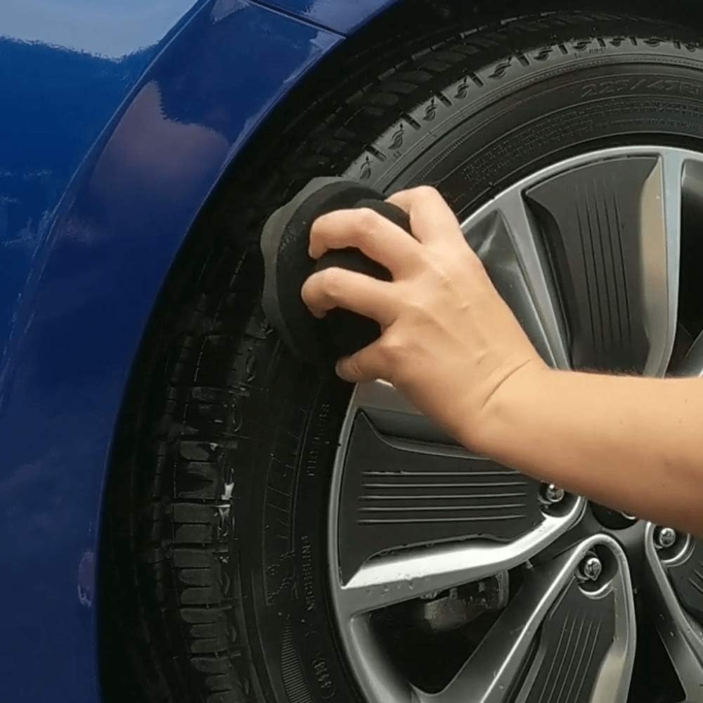 IPELY 2 Pack Large Tire Dressing Applicator Pad, Durable and Reusable Hex-Grip Tire Detailing Tool for Applying Tire Shine: Automotive
