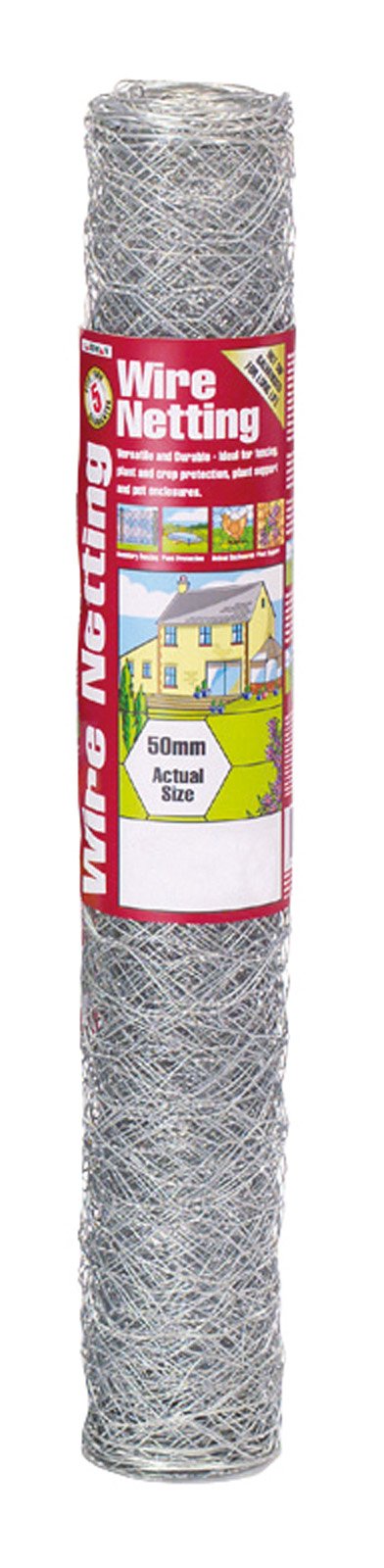 Gardman 50045 Galvanised Wire Netting, Multi-Colour, 25 mm