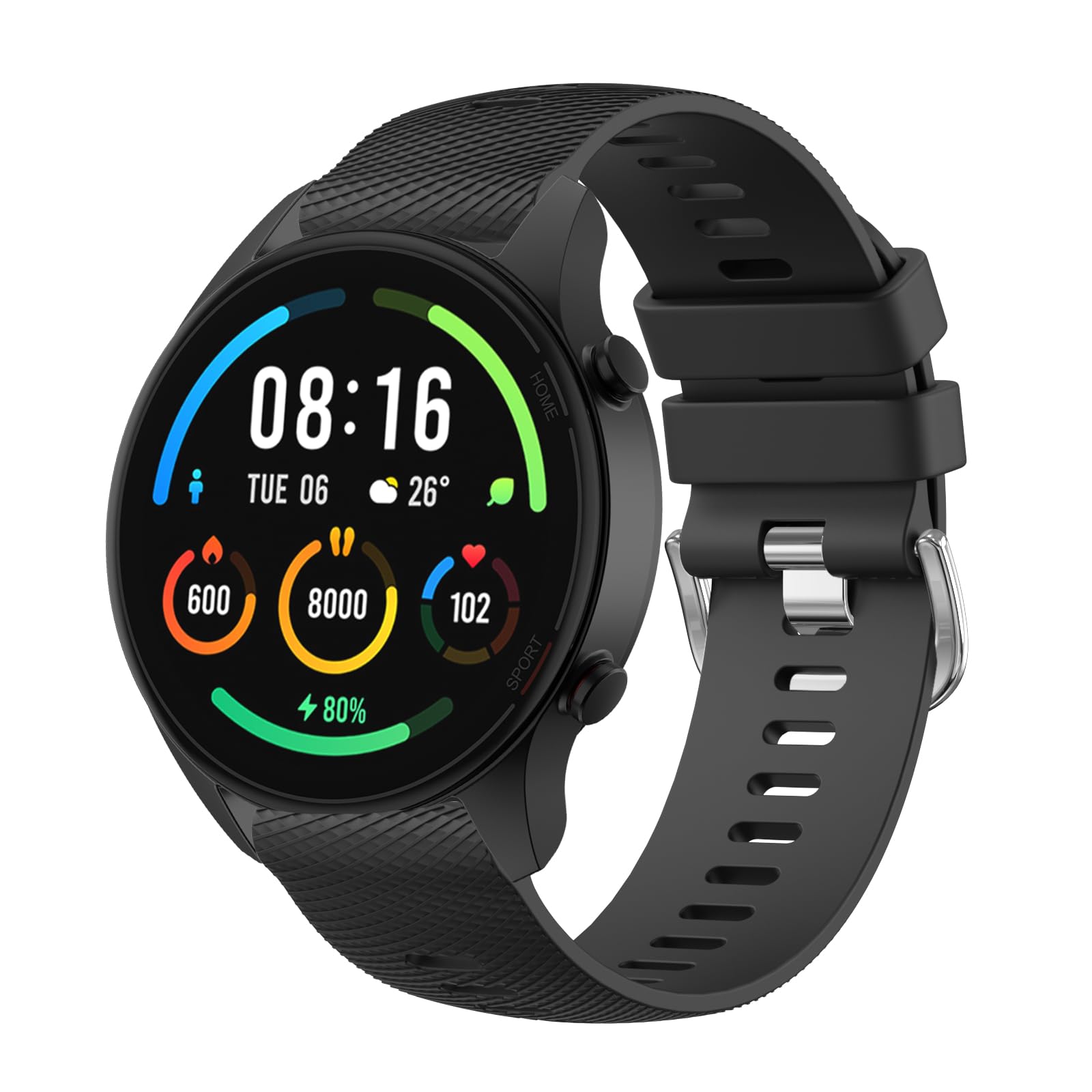 for Garmin Forerunner 255 Strap, 265 Strap, Venu 2/Venu 3/Vivoactive 4 45mm, 22mm Width Adjustable Soft Silicone Quick Release Band for 255/265 Music,Legacy Hero (Black)