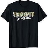 Scorpio Season Camo Zodiac Birthday T-Shirt