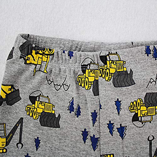 Toddler Boys Pajamas for Boys Pyjamas Kids Excavator Nightwear Sleepwear Long Sleeve Pjs Set Size 2-3 Years 3T